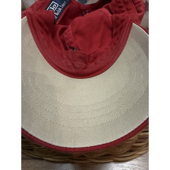 Vintage Polo Ralph Lauren Hat Cap Pony Leather Strap Old Money Quiet Luxury Y2K - Picture 7 of 8